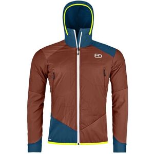 Veste hybride Swisswool Col Becchei Ortovox - Softshell - Hommes Orange Argile S - Publicité Veste hybride Swisswool Col Becchei Ortovox - Softshell - Hommes Orange Argile S - Publicité