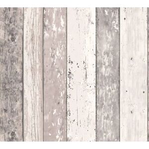 Profhome Wood Wallpaper - Non-woven, Brown, Cream, 0.53x10.05m - Wallpaper Profhome Wood Wallpaper - Non-woven, Brown, Cream, 0.53x10.05m - Wallpaper