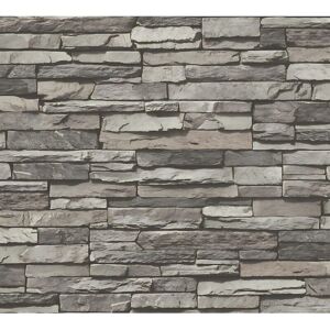 Profhome Stone Tile Non-woven Wallpaper - Stone Look, Smooth, Matt - 5.33 m2 Profhome Stone Tile Non-woven Wallpaper - Stone Look, Smooth, Matt - 5.33 m2