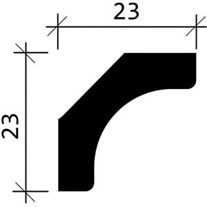 Profhome Decor Model 650154-box - Crown Moulding - 20m Profhome Decor Model 650154-box - Crown Moulding - 20m