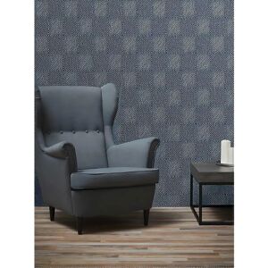 Profhome 369264-GU Blue Geometric Textured Non-Woven Wallpaper - Wallpaper Type Profhome 369264-GU Blue Geometric Textured Non-Woven Wallpaper - Wallpaper Type