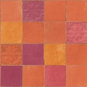 Profhome 374065-GU Papier Peint Non Tissé Orange à Motifs Géométriques - Revêtement Murale - Publicité Profhome 374065-GU Papier Peint Non Tissé Orange à Motifs Géométriques - Revêtement Murale - Publicité