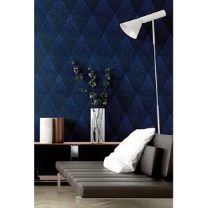 Profhome Blue Geometric Rombus Wallpaper - Non-woven 0.53x10.05m Profhome Blue Geometric Rombus Wallpaper - Non-woven 0.53x10.05m