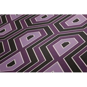 Profhome 377073-GU Papier Peint Non Tissé - Violet & Noir - Géométrique - Finition Mat - Publicité Profhome 377073-GU Papier Peint Non Tissé - Violet & Noir - Géométrique - Finition Mat - Publicité
