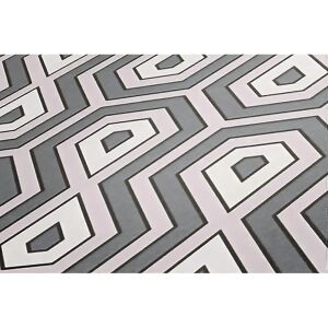 Profhome 377077-GU Pink Retro Geometric Non-woven Wallpaper - Wall Decor Profhome 377077-GU Pink Retro Geometric Non-woven Wallpaper - Wall Decor