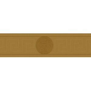 Profhome 935222-GU Gold Textured Border Wallpaper - Wall Decor Profhome 935222-GU Gold Textured Border Wallpaper - Wall Decor