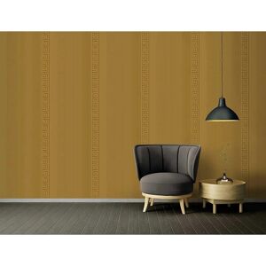 Profhome 935242-GU Gold Striped Non-Woven Wallpaper - Wallpaper Profhome 935242-GU Gold Striped Non-Woven Wallpaper - Wallpaper