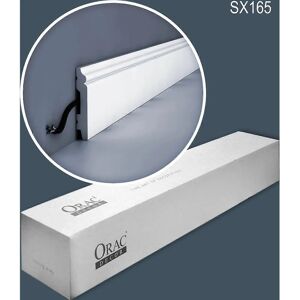 Orac Decor AXXENT Skirting Boards - White, 8m, Model SX165 Orac Decor AXXENT Skirting Boards - White, 8m, Model SX165