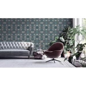 Profhome 386924-GU Blau Petrol Silber 3D Vliestapete - Tapete Profhome 386924-GU Blau Petrol Silber 3D Vliestapete - Tapete
