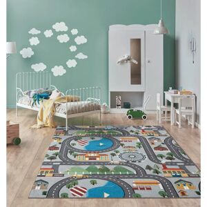 THE CARPET Happy Life Grauer Kinderzimmer Spielteppich - Teppich THE CARPET Happy Life Grauer Kinderzimmer Spielteppich - Teppich