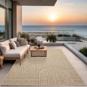 THE CARPET Kansas - Natur, 160x230cm, Outdoor, Jute-Look, Robust THE CARPET Kansas - Natur, 160x230cm, Outdoor, Jute-Look, Robust