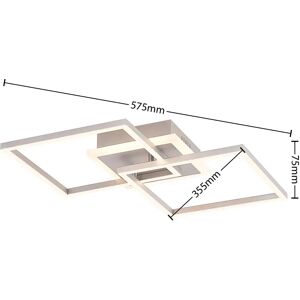 Lindby Gray Modern Square LED Ceiling Lamp - LED Ceiling Light Lindby Gray Modern Square LED Ceiling Lamp - LED Ceiling Light