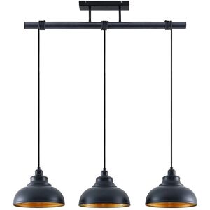 Lindby Emna Vintage Pendant Lamp - 3 Lights, Black & Gold - Interior Light Lindby Emna Vintage Pendant Lamp - 3 Lights, Black & Gold - Interior Light