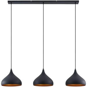 Lindby Elamira Pendant Lamp - Modern, Black, 3 Lights Lindby Elamira Pendant Lamp - Modern, Black, 3 Lights