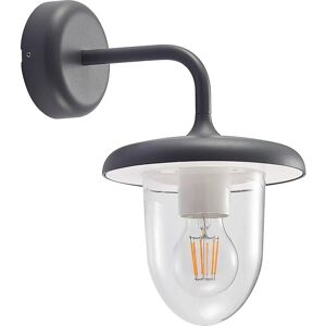 PRIOS Larkumi Outdoor Wall Light Aluminum IP54 - Modern Gray - E27 - Garden, Balcony, Garage PRIOS Larkumi Outdoor Wall Light Aluminum IP54 - Modern Gray - E27 - Garden, Balcony, Garage