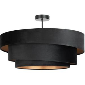 Lindby Black Textile Ceiling Lamp with 3 Arms - Ceiling Light Lindby Black Textile Ceiling Lamp with 3 Arms - Ceiling Light