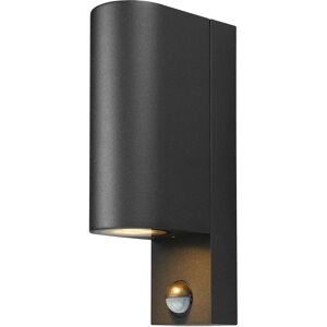 Prios - Modern Black Aluminum Outdoor Wall Lamp with 2 GU10 Bulbs - Wall Light Prios - Modern Black Aluminum Outdoor Wall Lamp with 2 GU10 Bulbs - Wall Light