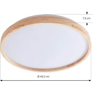 Lindby Mirren Plafonnier Moderne - Plastique & Bois Clair - 49,5cm - Publicité Lindby Mirren Plafonnier Moderne - Plastique & Bois Clair - 49,5cm - Publicité