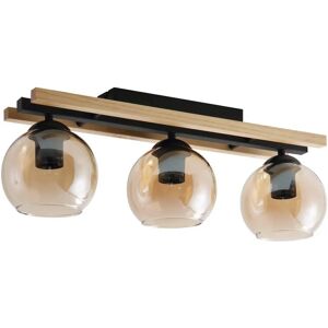 Lindby Enrique brun moderne taklampe - 3 lys, E27 Lindby Enrique brun moderne taklampe - 3 lys, E27