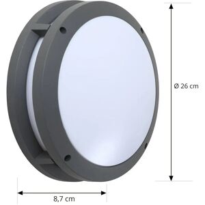 Lindby Liren Adjustable Gray Aluminum LED Lamp - Indoor/Outdoor Lindby Liren Adjustable Gray Aluminum LED Lamp - Indoor/Outdoor