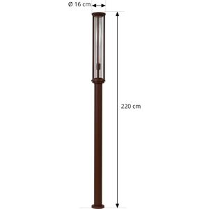 Lucande Outdoor Alivaro - Brown Aluminum Lamp 220cm IP65 Lucande Outdoor Alivaro - Brown Aluminum Lamp 220cm IP65
