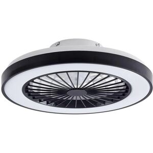 Lindby Teleo loftventilator med LED-lys - Sort - 48cm Lindby Teleo loftventilator med LED-lys - Sort - 48cm
