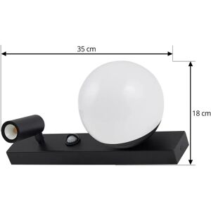 Lindby - Wandleuchte Larcie - Schwarz Aluminium - Außen-LED-Lampe Lindby - Wandleuchte Larcie - Schwarz Aluminium - Außen-LED-Lampe
