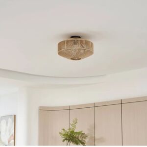 Lindby Sorino - Loftlampe i brunt papir Lindby Sorino - Loftlampe i brunt papir