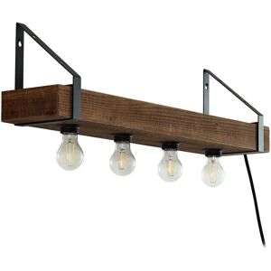 Lindby Vatana Vegglampe - Tre, USB, Koselig Atmosfære Lindby Vatana Vegglampe - Tre, USB, Koselig Atmosfære