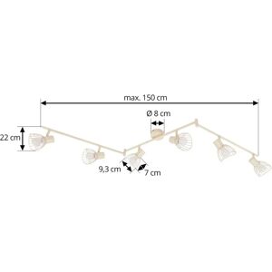 Lindby Hvit Metall Piena Taklampe - Taklampe Lindby Hvit Metall Piena Taklampe - Taklampe