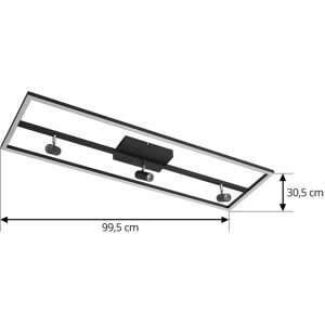 Lucande Yvor Sort Aluminium Taklampe - Produktkategori Lucande Yvor Sort Aluminium Taklampe - Produktkategori