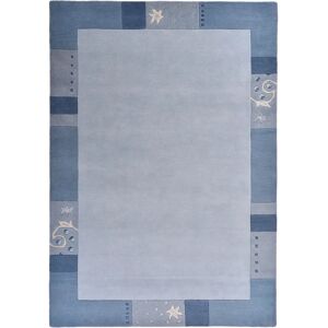Theko Royal Ganges Wollteppich - Blau - 120cm x 180cm - 13mm - Wohnzimmer & Schlafzimmer Theko Royal Ganges Wollteppich - Blau - 120cm x 180cm - 13mm - Wohnzimmer & Schlafzimmer