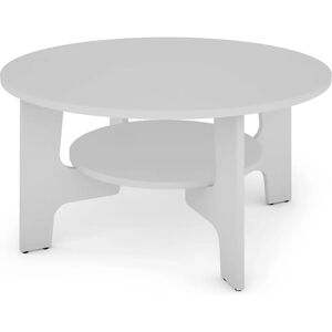 byLIVING Modell D80 Weiß Rundcouchtisch - Couchtisch byLIVING Modell D80 Weiß Rundcouchtisch - Couchtisch