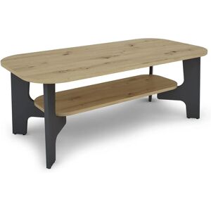 Couchtisch mit Ablageboden - FSC-Holz - Braun Couchtisch mit Ablageboden - FSC-Holz - Braun