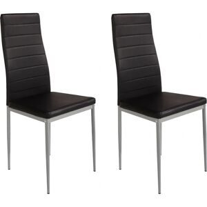 HOME AFFAIRE Pluto - Lackiertes Metallgestell - 2er-Set Esszimmerstuhl HOME AFFAIRE Pluto - Lackiertes Metallgestell - 2er-Set Esszimmerstuhl