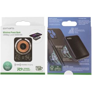 4smarts UltiMag Lucid - Kabellose Powerbank - Carbon - 5000 mAh - Schnelles Laden 4smarts UltiMag Lucid - Kabellose Powerbank - Carbon - 5000 mAh - Schnelles Laden