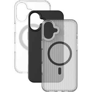 Apple iPhone 16 7-in-1 Handyset - Schwarz, Grau, Transparent, Weiß Apple iPhone 16 7-in-1 Handyset - Schwarz, Grau, Transparent, Weiß