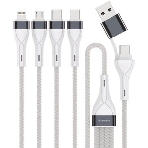 4smarts USB-Kabel 0,25 m - Mehrfachladung - Silber, Weiß - USB-C/Lightning 4smarts USB-Kabel 0,25 m - Mehrfachladung - Silber, Weiß - USB-C/Lightning