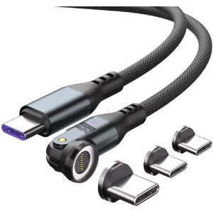 4smarts USB-C Magnetkabel - 1,8 m - Schwarz, Grau - USB Kabel 4smarts USB-C Magnetkabel - 1,8 m - Schwarz, Grau - USB Kabel