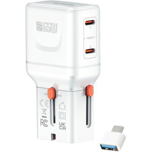 4smarts 541647 Cargador de Viaje Universal - 65W Rápido, EU/UK/US/AUS 4smarts 541647 Cargador de Viaje Universal - 65W Rápido, EU/UK/US/AUS