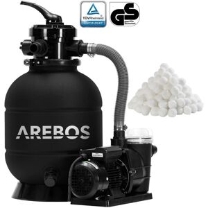 AREBOS - Sand Filter System with Pump 400W - 10,200 L/h AREBOS - Sand Filter System with Pump 400W - 10,200 L/h