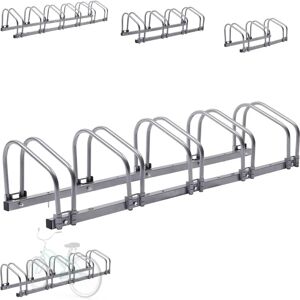 AREBOS Bicycle Stand - Supports 5 Bikes - Steel Rack - Indoor/Outdoor AREBOS Bicycle Stand - Supports 5 Bikes - Steel Rack - Indoor/Outdoor