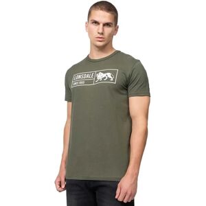 Lonsdale CADAMSTOWN Olive/White L T-Shirt Lonsdale CADAMSTOWN Olive/White L T-Shirt