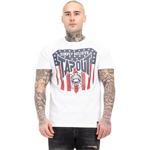 T-Shirt Uomo Tapout Tapericano Bianco Blu Navy Scuro Rosso Scuro T-Shirt Uomo Tapout Tapericano Bianco Blu Navy Scuro Rosso Scuro