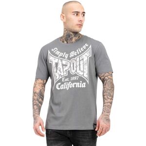 Tapout Tricou pentru bărbați Haily BE gri/alb L - Bărbat Tapout Tricou pentru bărbați Haily BE gri/alb L - Bărbat
