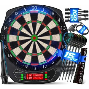 KESSER Tableau Électronique Compact de Fléchettes - 21 Jeux, 65 Variantes - Jusqu’à 8 Joueurs - Publicité KESSER Tableau Électronique Compact de Fléchettes - 21 Jeux, 65 Variantes - Jusqu’à 8 Joueurs - Publicité