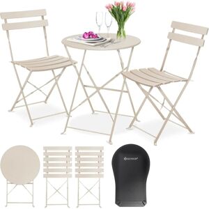 KESSER Capuchino - Conjunto bistró con mesa y 2 sillas - Muebles de exterior de 3 piezas KESSER Capuchino - Conjunto bistró con mesa y 2 sillas - Muebles de exterior de 3 piezas