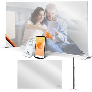Kesser 500W Calefactor de espejo - Calefacción infrarroja, montaje en pared y suelo Kesser 500W Calefactor de espejo - Calefacción infrarroja, montaje en pared y suelo