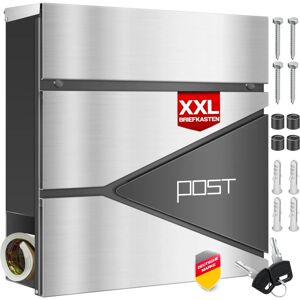 Buzón KESSER con compartimento para periódicos - Cerradura segura - Diseño moderno Buzón KESSER con compartimento para periódicos - Cerradura segura - Diseño moderno
