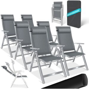 Chaise de jardin Kesser - Réglable, Pliable, Aluminium - Publicité Chaise de jardin Kesser - Réglable, Pliable, Aluminium - Publicité